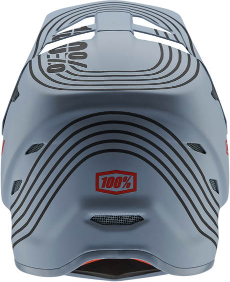 100% Status Helmet Caltec/Gray Medium - Lightweight DOT Certified Motorcycle Helmet with Active Cooling System, Removable Comfort Liner, and Adjustable Visor