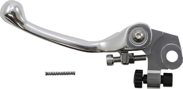 Moose Offroad Flex FG Forged 6061-T6 Clutch Lever for ATV and Motorcycle - Silver (Part H07-5942CS)