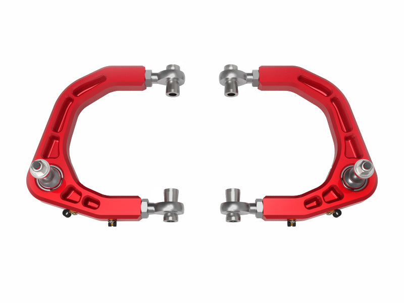 aFe Control Billet Uniball Upper Control Arms for Toyota Tacoma 2024-2026 & 2025 4Runner - Red