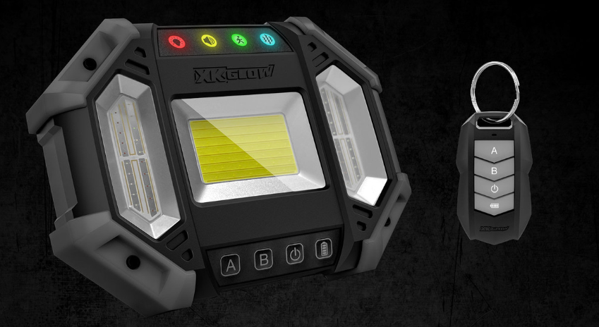 XK GLOW Xkdefender 7 Mode Work and Security Light with Remote Control for Outdoor and Vehicle Use