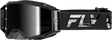 Fly Racing Zone Pro Goggle Black/Black with Black Mirror Smoke Lens for ATV and Motorcycle