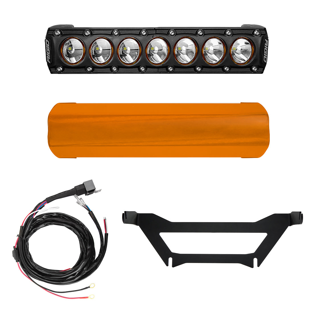 RIGID 41638 10-inch Revolve Lightbar Kit with Amber Backlight for Can-Am Maverick X3 (2017-2019 Models)