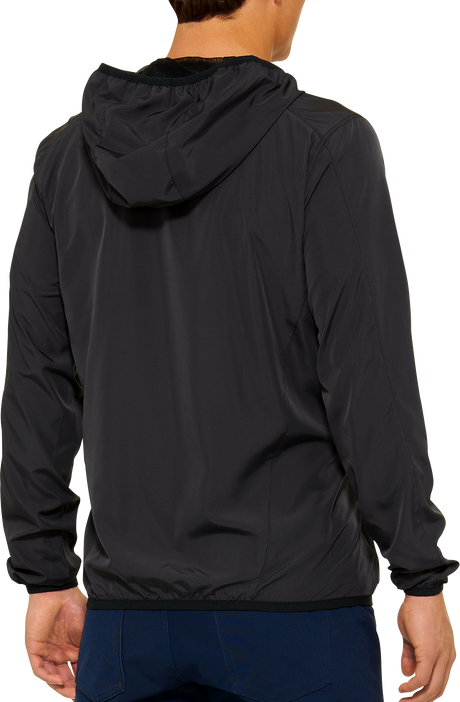 100% Klutch Jacket Black XL - Windbreaker for Motorcycle and Cycling Enthusiasts