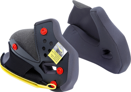 AGV Tourmodular Cheek Pads for Modular Helmets - Gray/Black - XS/M (Part Number: 20KIT93031629)
