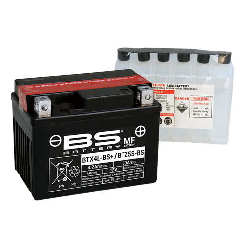 BS BATTERY Battery - BTZ5S-BS / BTX4L-BS (YTZ / YTX) 300617