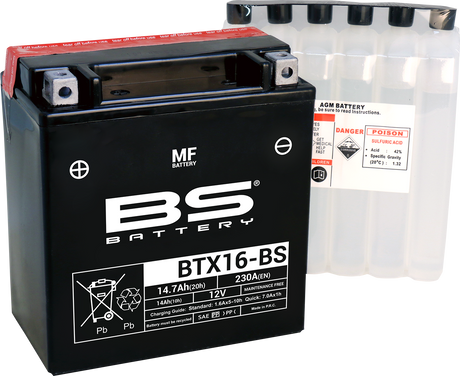 BS BATTERY Battery - BTX16-BS (YTX) 300609