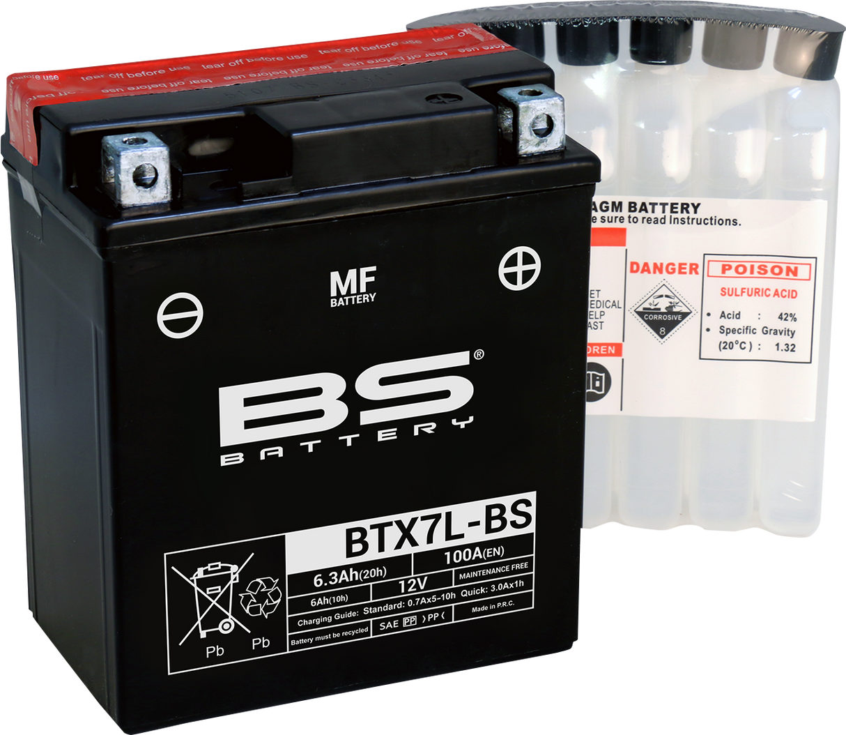 BS BATTERY Battery - BTX7L-BS (YTX) 300620