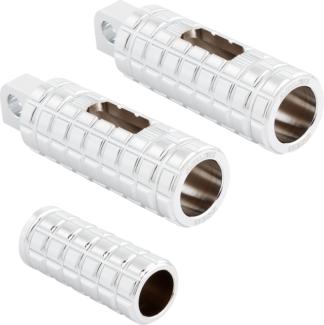 ARLEN NESS Cush Foot Pegs - Male - Chrome 400-031