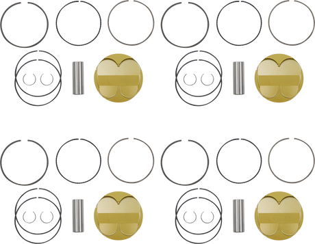 JE PISTONS Piston Kit - 82.00 mm - 13.5:1 CR - Suzuki GSX1300R '99-'07 379436