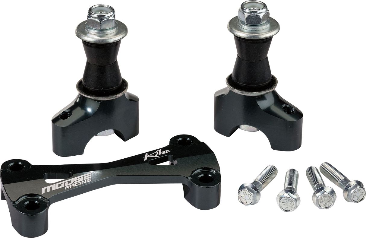 MOOSE OFFROAD MX/EN Risers w/ Bar Mount - 35 mm - Black 10.331.F.AN