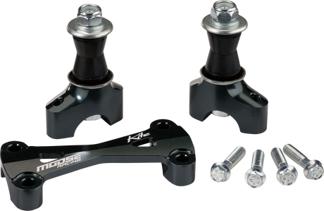 MOOSE OFFROAD MX/EN Risers w/ Bar Mount - 35 mm - Black 10.331.F.AN