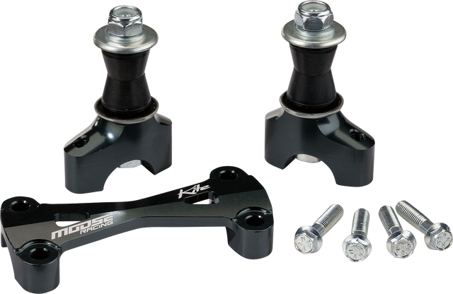 MOOSE OFFROAD MX/EN Risers w/ Bar Mount - 35 mm - Black 10.331.F.AN