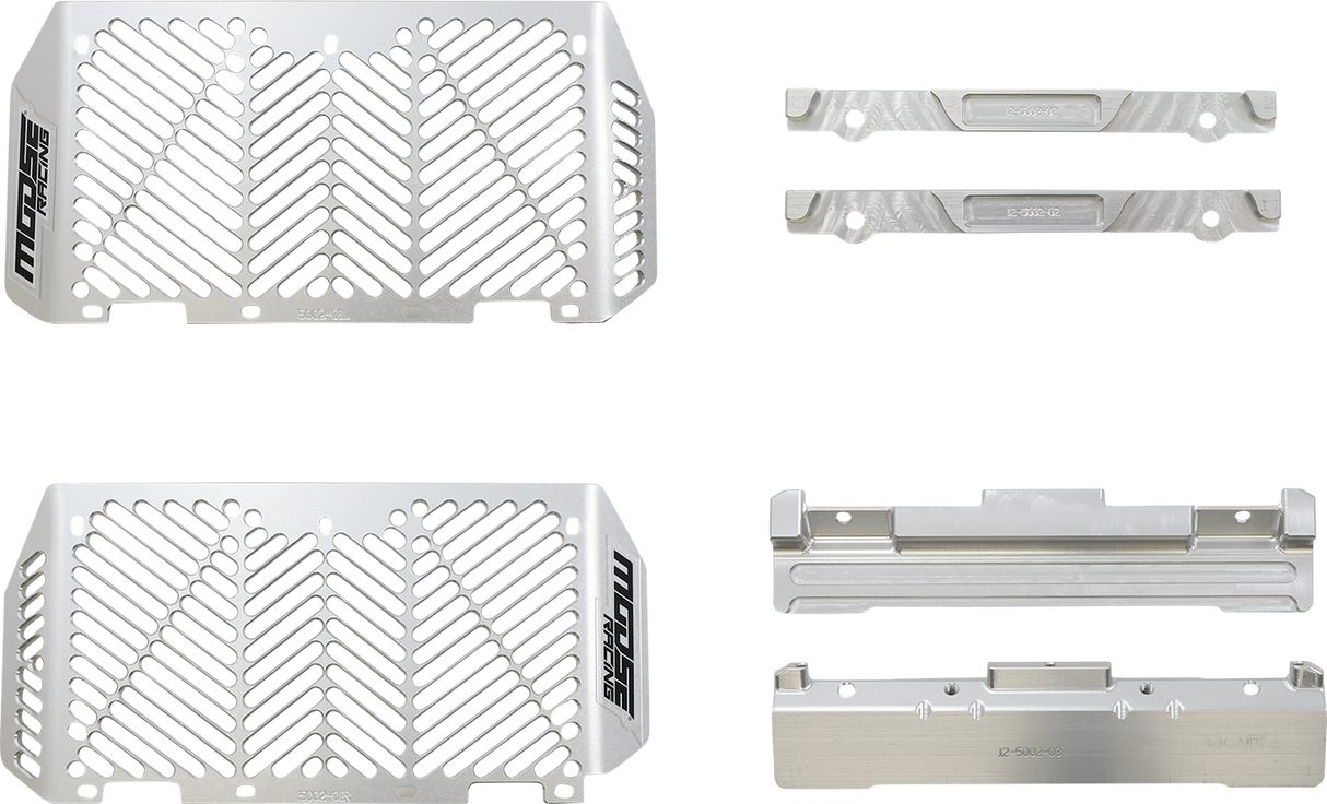 MOOSE OFFROAD Billet Radiator Guards - Silver - Yamaha 12-5102