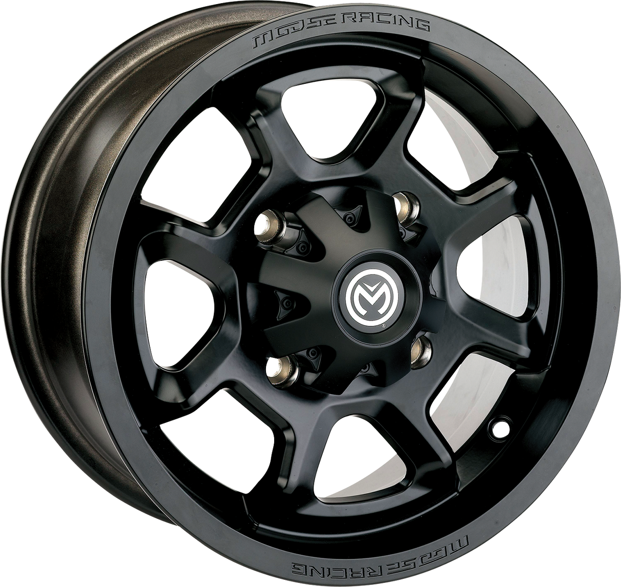 MOOSE OFFROAD Wheel - 415X - Rear - Black - 12x8 - 4/156 - 4+4 415MO128156MB4