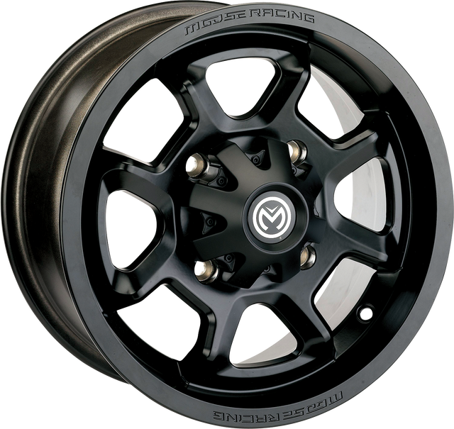 MOOSE OFFROAD Wheel - 415X - Rear - Black - 12x8 - 4/156 - 4+4 415MO128156MB4