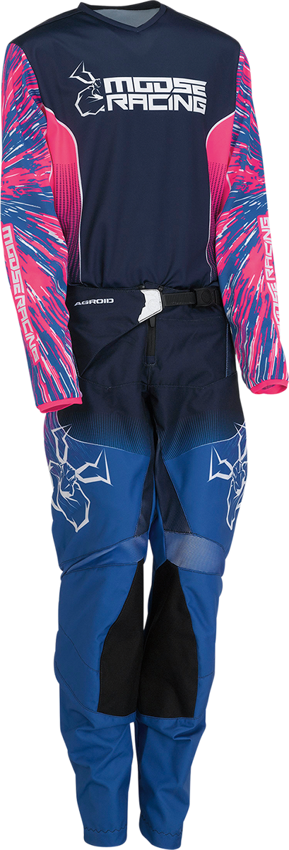 MOOSE OFFROAD Youth Agroid Pants - Pink/Blue - US 28 2903-2266
