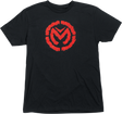 Moose Offroad Fractured T-Shirt in Black and Red - Small | Part Number 3030-22758