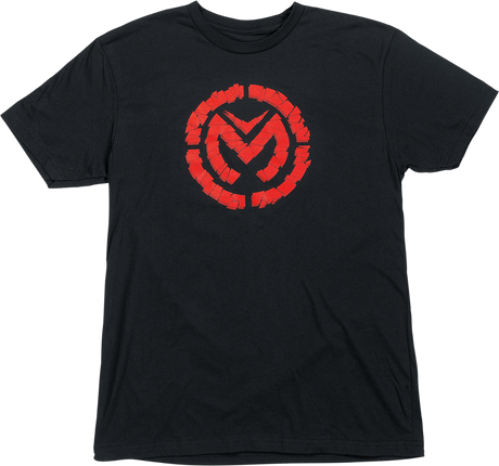 Moose Offroad Fractured T-Shirt in Black and Red - Small | Part Number 3030-22758