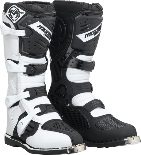MOOSE OFFROAD Qualifier Boots - Black/White - Size 14 3410-2606