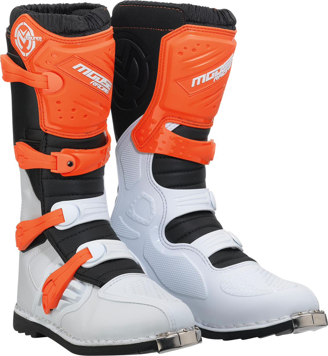 MOOSE OFFROAD Qualifier Boots - Orange - Size 8 3410-2618