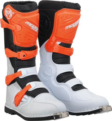 MOOSE OFFROAD Qualifier Boots - Orange - Size 8 3410-2618