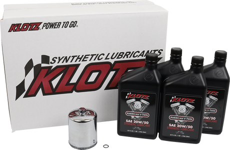 KLOTZ OIL Basic Oil Change Kit - Twin Cam/M8 KH-101