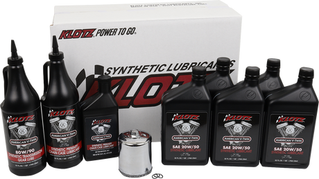 KLOTZ OIL Premium Oil Change Kit - Twin Cam/M8 KH-108