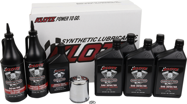 KLOTZ OIL Premium Oil Change Kit - Twin Cam/M8 KH-108