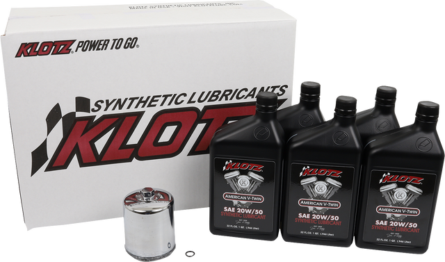KLOTZ OIL Basic Oil Change Kit - Sportster KH-111
