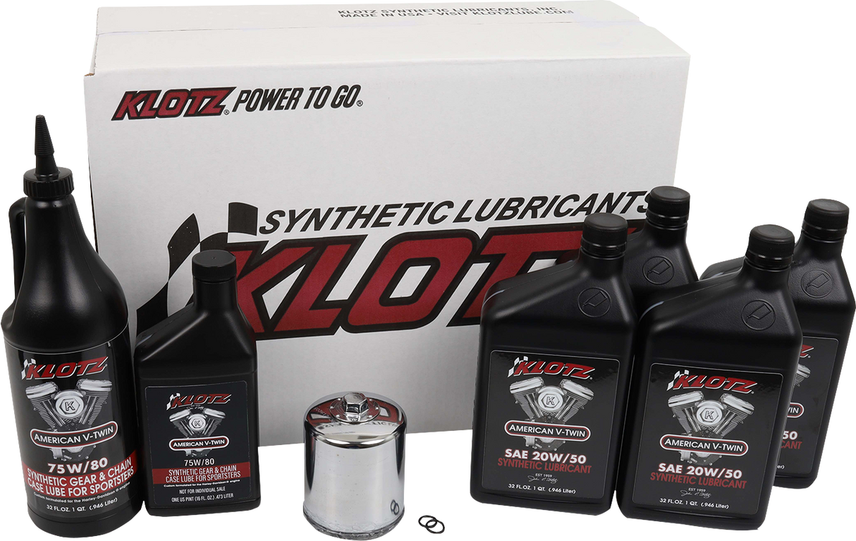 KLOTZ OIL Premium Oil Change Kit - Sportster KH-104