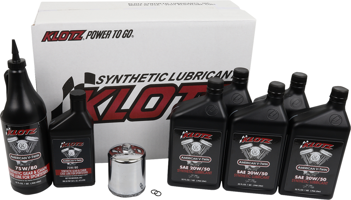 KLOTZ OIL Premium Oil Change Kit - Sportster KH-110