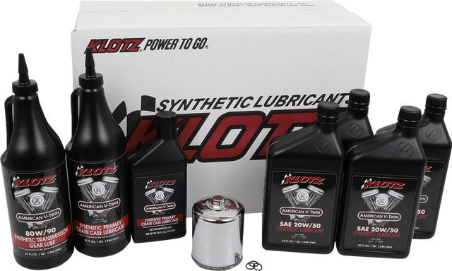 KLOTZ OIL Premium Oil Change Kit - Twin Cam/M8 KH-100