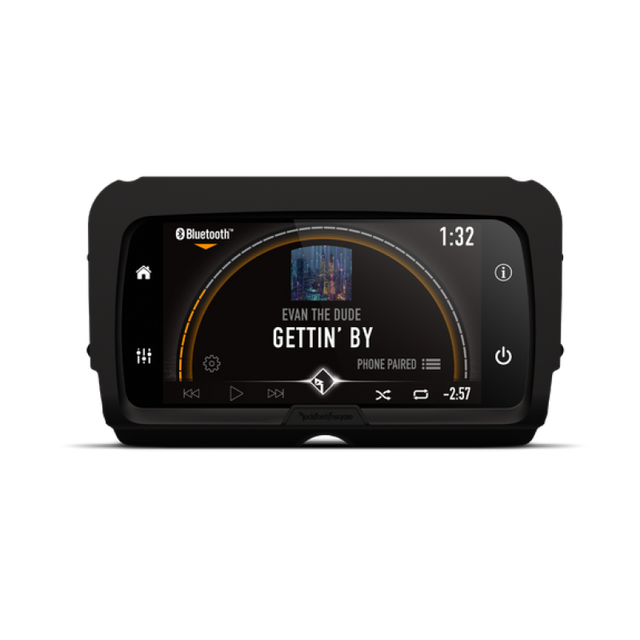Rockford Fosgate PMX-HD14 Motorcycle Infotainment Source Unit for Harley-Davidson 2014+ with Apple CarPlay and Street Party Mode™