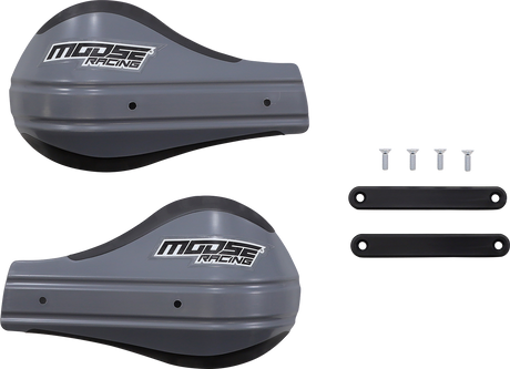 MOOSE OFFROAD Contour 2 Deflector Handguards with Mounting Kit for ATV and UTV - Gray 51-227