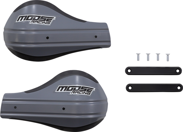 MOOSE OFFROAD Contour 2 Deflector Handguards with Mounting Kit for ATV and UTV - Gray 51-227