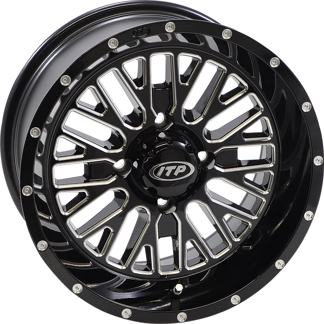 ITP Wheel - Momentum - Front/Rear - Black/Milled - 14x7 - 4/110 - 4+3 (+10 mm) 1422734731B
