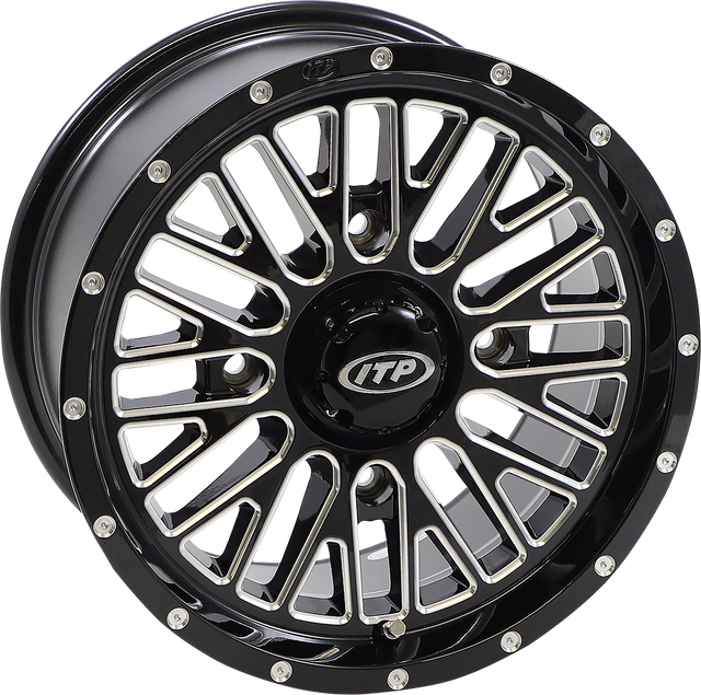 ITP Wheel - Momentum - Front/Rear - Black/Milled - 14x7 - 4/156 - 5+2 (+30 mm) 1422736731B