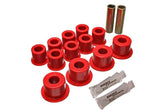 Energy Suspension 3.2129R Red Rear Leaf Spring Bushing Set for Chevrolet S10, GMC Syclone (1991-2004) – Enhanced Performance and Durability