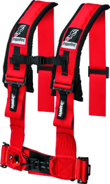 DragonFire Racing H-Style 4-Point Harness with 3-Inch Buckle in Red (Part Number 521355)
