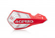 Acerbis X-Force Handguard - Red/White for Off-Road Motorcycles with Universal Mounting Kit