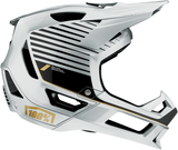 100% Trajecta Helmet with Fidlock - Ranelagh Silver Large Enduro & All Mountain Bike Helmet