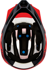 100% Trajecta Helmet - Fidlock Magnetic Snap Buckle, Cargo Fluo Red, Large - Enduro & All Mountain Fit