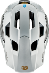 100% Trajecta Helmet with Fidlock - Ranelagh Silver Large Enduro & All Mountain Bike Helmet