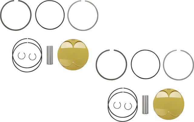 JE PISTONS Piston Kit - 93.00 mm - 10.5:1 CR - Polaris RZR XP900 379451