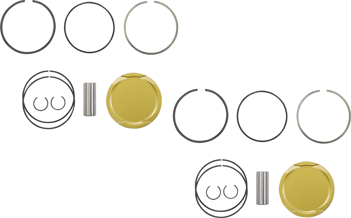 JE PISTONS Piston Kit - 92.00 mm - 9.0:1 CR - Honda 379446