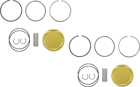 JE PISTONS Piston Kit - 92.00 mm - 9.0:1 CR - Honda 379446