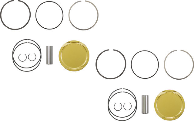 JE PISTONS Piston Kit - 92.00 mm - 9.0:1 CR - Honda 379446