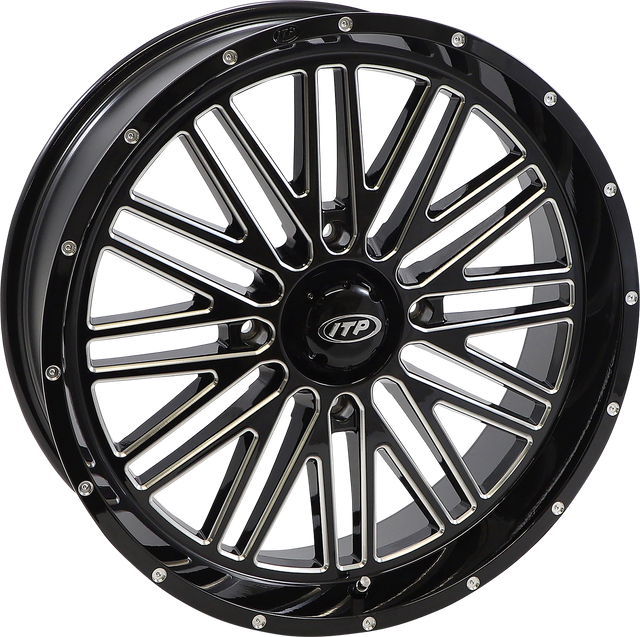 ITP Wheel - Momentum - Front/Rear - Black/Milled - 24x6.5 - 4/156 - 4+2.5 (+10 mm) 2422787731B