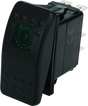 DragonFire Racing Lighted On/Off Rocker Switch with Green LED Backlight - Part #520983