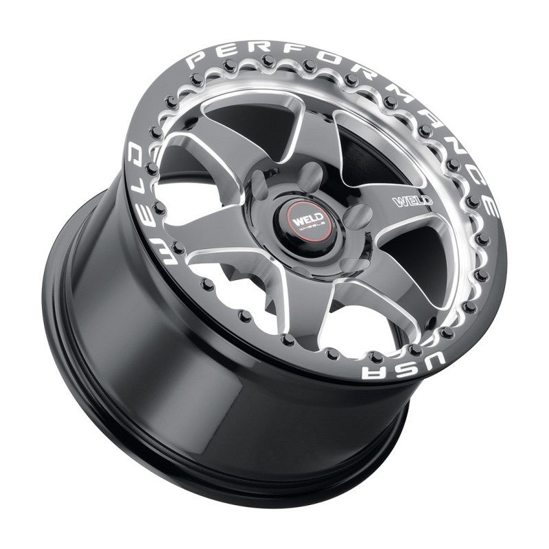 Weld S909 20x10 Ventura Beadlock Wheel with 6x135 Bolt Pattern and Gloss Black Finish